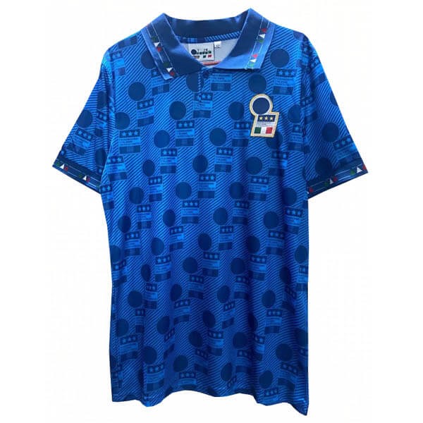 Tailandia Camiseta Italy Diadora 1ª Retro 1994 Azul